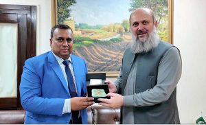 Federal Minister for Commerce Jam Kamal Khan meets High Commissioner of Bangladesh Md. Iqbal Hussain Khan in Islamabad to discuss enhanced trade, energy, and industrial cooperation between Pakistan and Bangladesh.