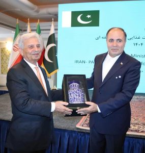 Federal Minister for National Food Security & Research, witnessing the signing of landmark agreements on agricultural trade and cooperation between Pakistan and Iran.