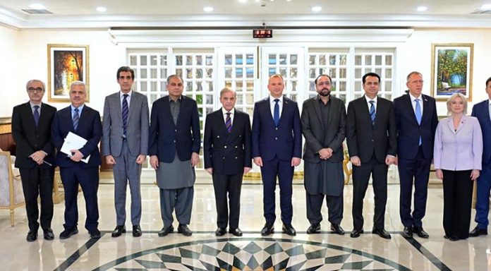 Minister for Internal Affairs of Belarus, Ivan Kubrakov meets with Prime Minister Muhammad Shehbaz Sharif