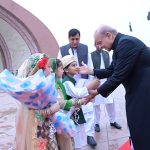 Prime Minister Muhammad Shehbaz Sharif attends flag hoisting ceremony at Pakistan Monument
