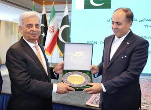 Federal Minister for National Food Security & Research, witnessing the signing of landmark agreements on agricultural trade and cooperation between Pakistan and Iran.