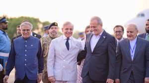 Prime Minister Muhammad Shehbaz Sharif receives Dr. Seyed Ebrahim Raisi, President of the Islamic Republic of Iran and his delegation upon their arrival in Islamabad for a two-day official visit to Pakistan