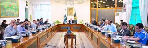 Deputy Prime Minister and Foreign Minister, Senator Mohammad Ishaq Dar, chairs the fourth meeting of the Cabinet Committee on Essential Cash Crops