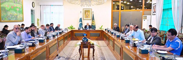 Deputy Prime Minister and Foreign Minister, Senator Mohammad Ishaq Dar, chairs the fourth meeting of the Cabinet Committee on Essential Cash Crops