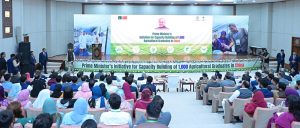 Prime Minister Muhammad Shehbaz Sharif addresses the ceremony of Prime Minister's capacity building initiative of 1000 agricultural graduates in China.