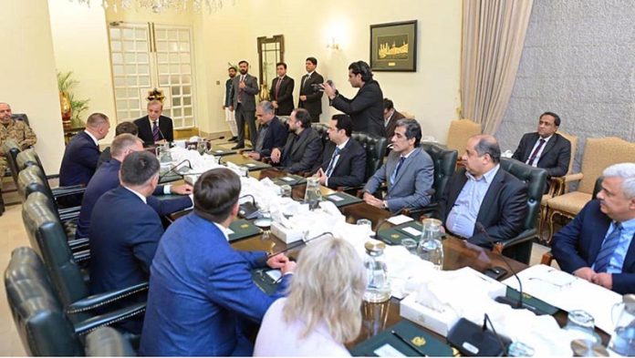 Minister for Internal Affairs of Belarus, Ivan Kubrakov meets with Prime Minister Muhammad Shehbaz Sharif