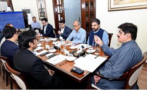Sindh Chief Minister Syed Murad Ali Shah presides over a meeting at CM House to finalise decisions regarding the District Annual Development Programme (ADP).