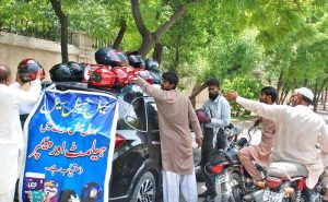 Sale of Helmet on rise in Bahawalpur as Safe City Project has been implemented in letter and spirit and E-Challan were issued to bike riders for not wearing helmet.