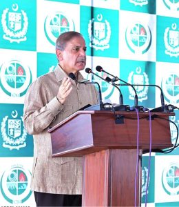 Prime Minister Muhammad Shehbaz Sharif addressing the affectees of recent torrential rains and floods in Khyber Pakhtunkhwa, Buner