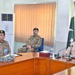 Prime Minister Muhammad Shehbaz Sharif, Cabinet Ministers, Field Marshal Syed Asim Munir NI(M) HJ and senior officials receiving a briefing about the damages during the recent torrential rains and floods in Khyber Pakhtunkhwa and ongoing relief activities in Buner