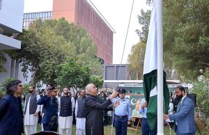 Ambassador Faisal Niaz Tirmizi delivers his address on the 78th anniversary of the Independence Day of Pakistan at the Embassy in Abu Dhabi, emphasizing national unity, resilience, and the vital role of overseas Pakistanis in the country's progress