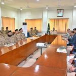 Prime Minister Muhammad Shehbaz Sharif, Cabinet Ministers, Field Marshal Syed Asim Munir NI(M) HJ and senior officials receiving a briefing about the damages during the recent torrential rains and floods in Khyber Pakhtunkhwa and ongoing relief activities in Buner