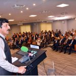 Governor Punjab Sardar Saleem Hader addressing at the 3rd NSPP Conference on AI organized by National Institute of Public Policy. APP/ABB