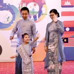 Representatives of the ASEAN countries participating in dress show at the “58 ASEAN Day” towards an inclusive & Sustainable ASEAN Future celebrated in a local hotel