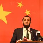Federal Minister for Information and Broadcasting, Attaullah Tarar addresses a seminar on “CPEC in My Eyes” at a local hotel