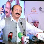 Chairman Prime Minister’s Youth Programme Rana Mashhood Ahmad Khan addresses the Chefs Association of Pakistan Membership Award Ceremony at COTHM