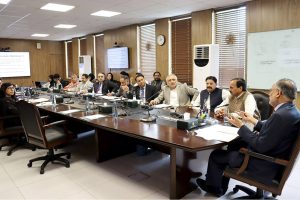 Federal Minister for Planning & Development, Ahsan Iqbal, chairing a high-level meeting of the ICT Governance Reforms Committee in federal capital