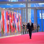 Prime Minister Muhammad Shehbaz Sharif arrives at the Tianjin Meijang Convention Center to attend the welcome banquet organized in honor of the world leaders participating in the 25th SCO Heads of States Council Meeting