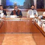 Senator Amir Waliuddin Chishti, Chairman Senate Standing Committee on National Health Services, Regulations and Coordination, presiding over a meeting of the committee at Parliament House in the federal capital