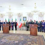 Prime Minister Muhammad Shehbaz Sharif and the President of Iran H.E. Dr. Masoud Pezeshkian address a joint press stakeout