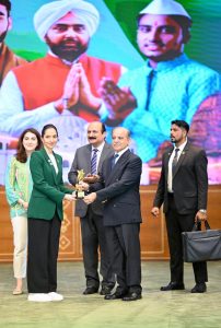 Prime Minister Muhammad Shehbaz Sharif presents awards for recognition of services in various sectors, of individuals from minority communities, at the ceremony on International Youth Day.