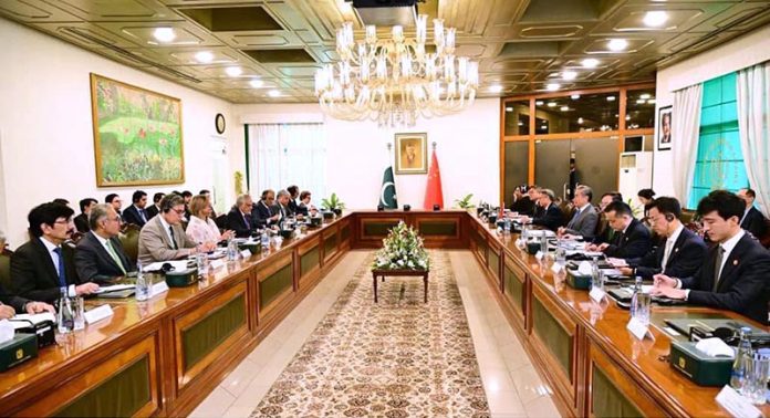 Deputy Prime Minister and Foreign Minister, Senator Mohammad Ishaq Dar, and Chinese Foreign Minister, Wang Yi, holding the 6th round of Foreign Ministers' Strategic Dialogue in the federal capital