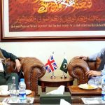 British High Commissioner to Pakistan Jane Marriot calls on Federal Minister for Overseas Pakistanis and Human Resource Development Chaudhry Salik Hussain