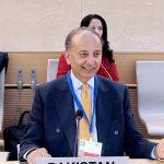 Federal Minister for Climate Change and Environmental Coordination, Dr. Musadik Malik addressing the Informal Ministerial Dialogue on “Investment Opportunities for a Circular Economy in the Context of the Global Plastic Treaty”, during the Fifth Session of the Intergovernmental Negotiating Committee on Plastic Pollution (INC-5.2).