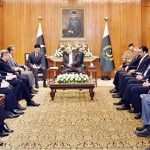 President Asif Ali Zardari in a meeting with Mr. Wang Yi, Member of the Political Bureau of the CPC Central Committee & Minister for Foreign Affairs of China, at Aiwan-e-Sadr