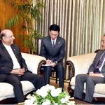 President Asif Ali Zardari in a meeting with Mr. Wang Yi, Member of the Political Bureau of the CPC Central Committee & Minister for Foreign Affairs of China, at Aiwan-e-Sadr