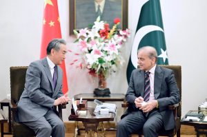 Foreign Minister of the People's Republic of China Mr. Wang Yi calls on Prime Minister Muhammad Shehbaz Sharif