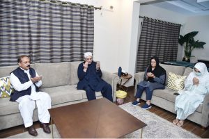 President Asif Ali Zardari visited the residence of Shaheed Major Chaudhry Rizwan Tahir. He paid tribute to the brave officer who embraced martyrdom in the line of duty during an operation in Noshki, Balochistan, and expressed solidarity with the bereaved family