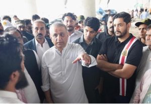 Aleem Khan visits Shahdara to review the flood situation