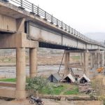 Damaged Ayub Bridge Havelian and Khanda Khoh Road, Sherwan closed for vehicular traffic
