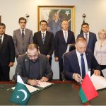 Chaudhry Salik, Belarus Minister sign MoU for Pakistanis employment