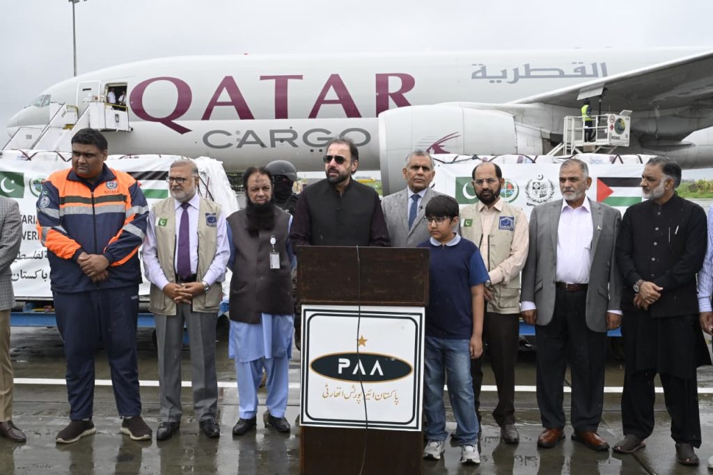 Pakistan sends 21st relief flight with 100 tons of aid to Gaza