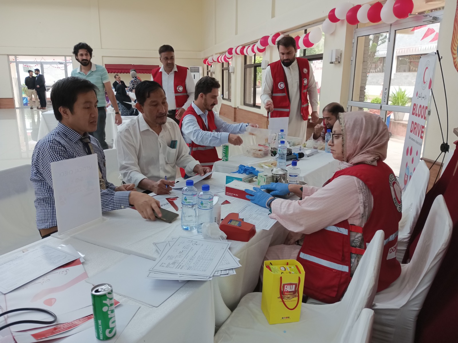 Indonesian embassy,PRCS jointly organizes blood donation drive on 80th Independence Celebration