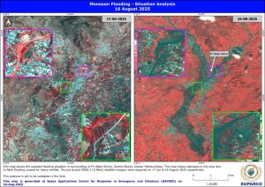 SUPARCO supports disaster response in climate-induced devastating deluge in Chenab, Ravi and Sutlej rivers