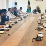 Officers of the 38th Senior Management Course called on Dr Musadik Malik
