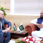 A high-level Palestinian delegation led by Dr. Mahmoud Al-Habbash, Chief Islamic Justice of Palestine and Adviser to the President on Religious Affairs and Islamic Relations called on Federal Minister for Religious Affairs and Inter-Faith Harmony Sardar Muhammad Yousaf