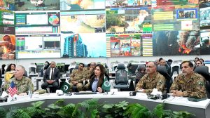 U.S Deputy Chief Mission in Pakistan Natalie Baker and Delegation of U.S. ARCENT visited National Emergencies Operation Center at NDMA HQs