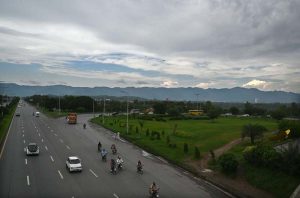 A beautiful view of clouds hovering over the skies of Federal Capital