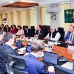 Federal Minister for Finance and Revenue, Senator Muhammad Aurangzeb chairing the kick-off meeting with the visiting IMF Review Mission at the Finance Division