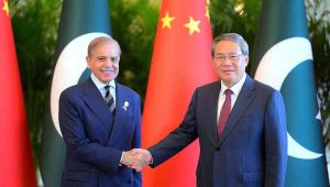 Prime Minister Muhammad Shehbaz Sharif meets with Premier Li Qiang of the People's Republic of China