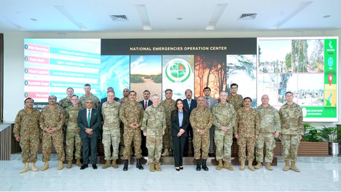 U.S Deputy Chief Mission in Pakistan Natalie Baker and Delegation of U.S. ARCENT visited National Emergencies Operation Center at NDMA HQs