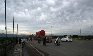 A beautiful view of clouds hovering over the skies of Federal Capital
