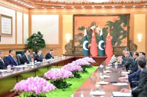Prime Minister Muhammad Shehbaz Sharif meets with President of People's Republic of China H.E. Xi Jinping.