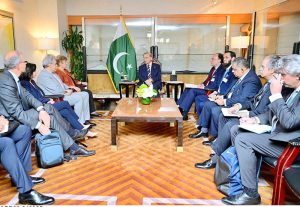 Prime Minister Muhammad Shehbaz Sharif meets Managing Director of IMF Ms. Kristalina Georgieva on the sidelines of 80th Session of UNGA.