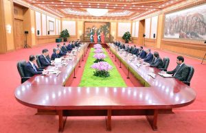 Prime Minister Muhammad Shehbaz Sharif meets with President of People's Republic of China H.E. Xi Jinping.