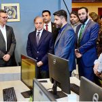 Prime Minister Muhammad Shehbaz Sharif visiting sections of Pakistan TV Digital.